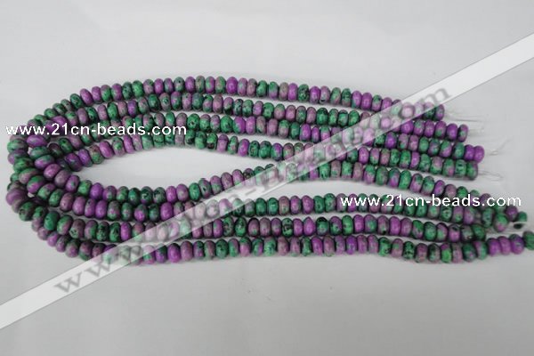 CLA498 15.5 inches 5*8mm rondelle synthetic lapis lazuli beads