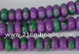 CLA499 15.5 inches 5*10mm rondelle synthetic lapis lazuli beads