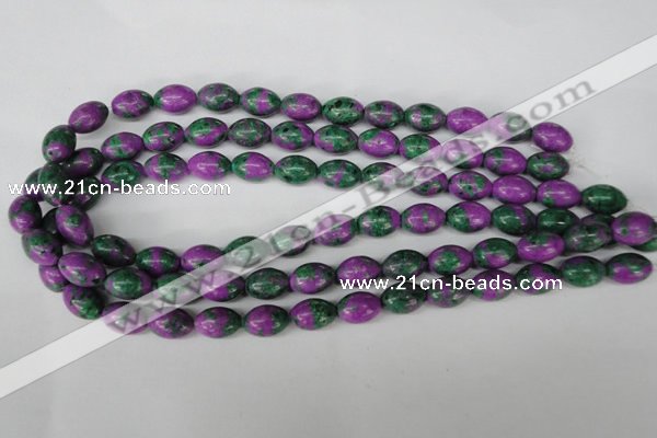 CLA503 15.5 inches 10*14mm rice synthetic lapis lazuli beads