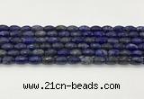 CLA540 15.5 inches 8*12mm faceted rice dyed lapis lazuli beads