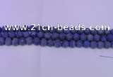 CLA60 15.5 inches 4mm round matte lapis lazuli beads