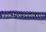 CLA61 15.5 inches 6mm round matte lapis lazuli beads