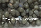 CLB07 16 inches 6*10mm faceted teardrop labradorite beads wholesale