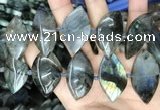 CLB1004 15.5 inches 18*35mm - 25*45mm marquise labradorite beads