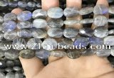 CLB1042 15.5 inches 10*14mm faceted oval labradorite beads wholesale