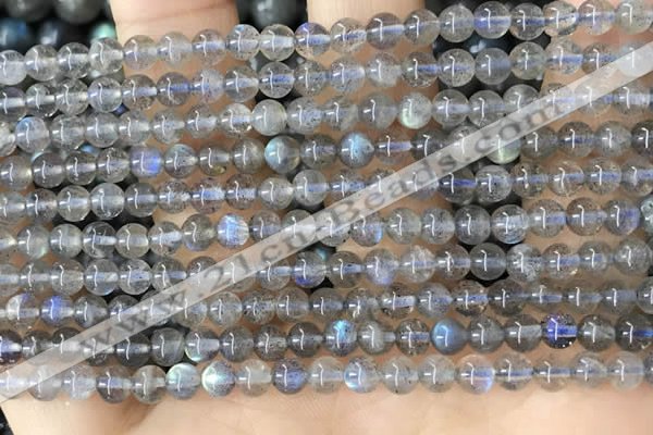 CLB1056 15.5 inches 4mm round labradorite gemstone beads