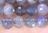 CLB1071 15.5 inches 5mm faceted round labradorite beads