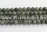 CLB1078 15.5 inches 12mm faceted round labradorite beads