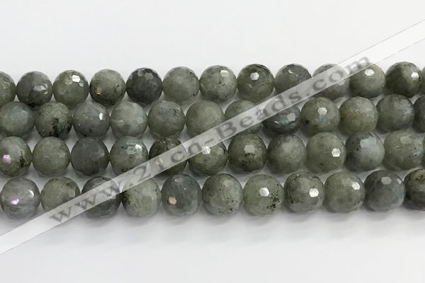 CLB1078 15.5 inches 12mm faceted round labradorite beads