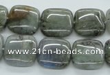 CLB116 15.5 inches 16*16mm square labradorite gemstone beads wholesale