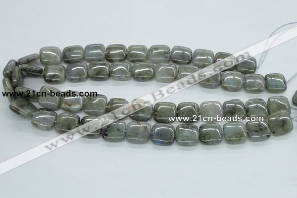 CLB116 15.5 inches 16*16mm square labradorite gemstone beads wholesale