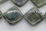 CLB120 15.5 inches 20*20mm diamond labradorite gemstone beads wholesale