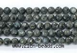 CLB1212 15.5 inches 8mm faceted round black labradorite gemstone beads