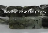 CLB126 15.5 inches 13*18mm faceted rectangle labradorite gemstone beads