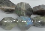 CLB128 15.5 inches labradorite nuggets faceted gemstone beads wholesale