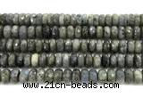 CLB1284 15.5 inches 6*12mm faceted rondelle labradorite beads