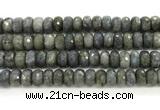 CLB1285 15.5 inches 8*14mm faceted rondelle labradorite beads
