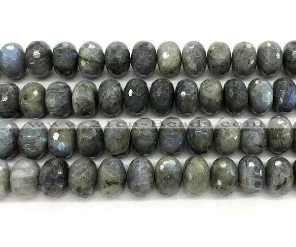 CLB1287 15.5 inches 13*18mm faceted rondelle labradorite beads