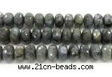 CLB1288 15.5 inches 12*20mm faceted rondelle labradorite beads