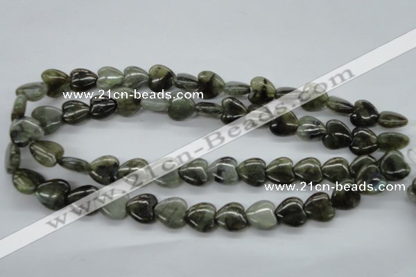 CLB130 15.5 inches 14*14mm heart labradorite gemstone beads wholesale