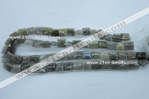 CLB132 15.5 inches 12*12mm square labradorite gemstone beads