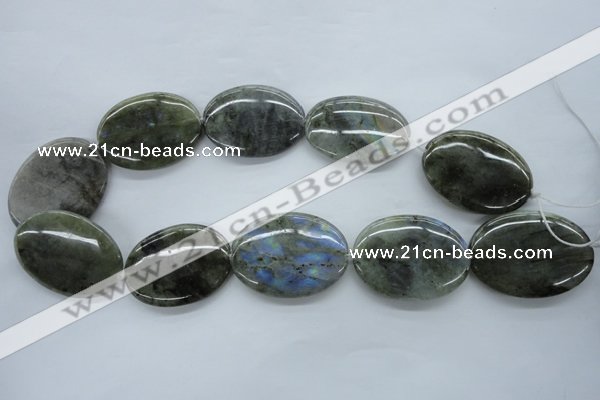 CLB137 15.5 inches 30*40mm oval labradorite gemstone beads