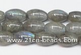 CLB150 15.5 inches 8*12mm rice labradorite gemstone beads