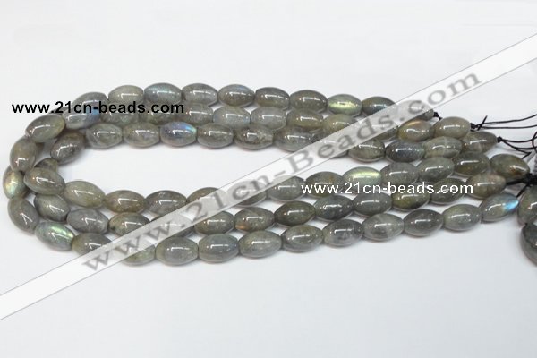 CLB150 15.5 inches 8*12mm rice labradorite gemstone beads