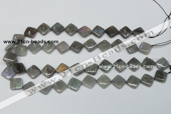 CLB153 15.5 inches 10*10mm diamond labradorite gemstone beads