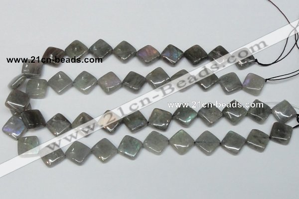 CLB154 15.5 inches 12*12mm diamond labradorite gemstone beads