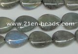 CLB158 15.5 inches 12*16mm flat teardrop labradorite gemstone beads