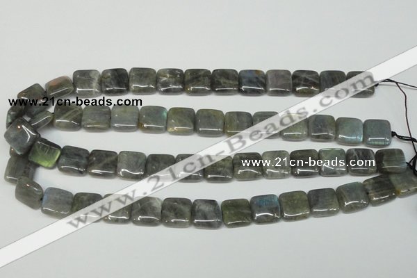 CLB164 15.5 inches 14*14mm square labradorite gemstone beads