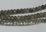 CLB178 15.5 inches 4*6mm faceted rondelle labradorite beads