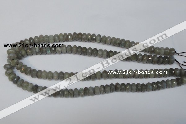 CLB179 15.5 inches 5*8mm faceted rondelle labradorite beads