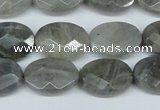 CLB188 15.5 inches 13*18mm faceted oval labradorite beads