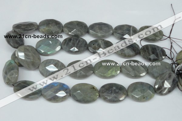 CLB189 15.5 inches 22*30mm faceted oval labradorite beads