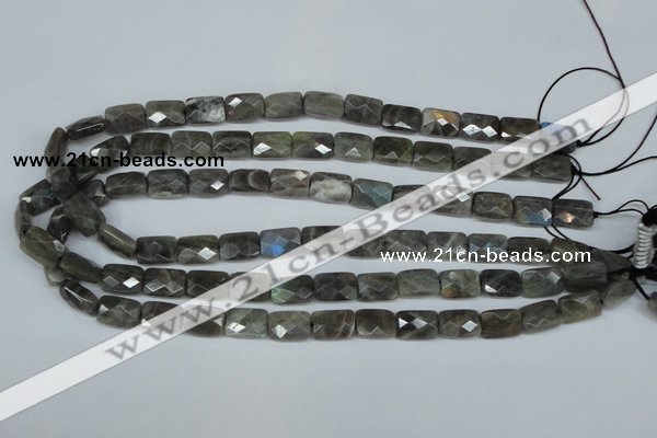 CLB196 15.5 inches 10*14mm faceted rectangle labradorite beads