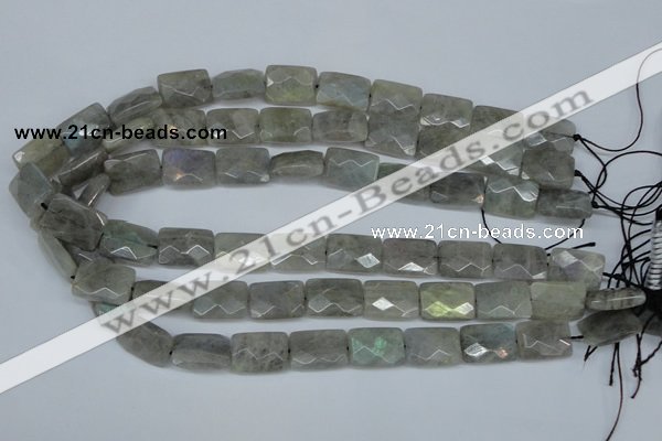 CLB197 15.5 inches 13*18mm faceted rectangle labradorite beads