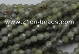 CLB20 15.5 inches 4mm faceted round labradorite gemstone beads