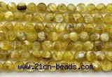 CLB2012 15 inches 10mm round yellow lepidolite gemstone beads