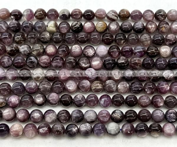 CLB2035 15 inches 7mm round natural lepidolite gemstone beads