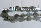 CLB215 15.5 inches 20*30mm - 30*40mm faceted freeform labradorite beads