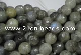 CLB22 15.5 inches 8mm faceted round labradorite gemstone beads