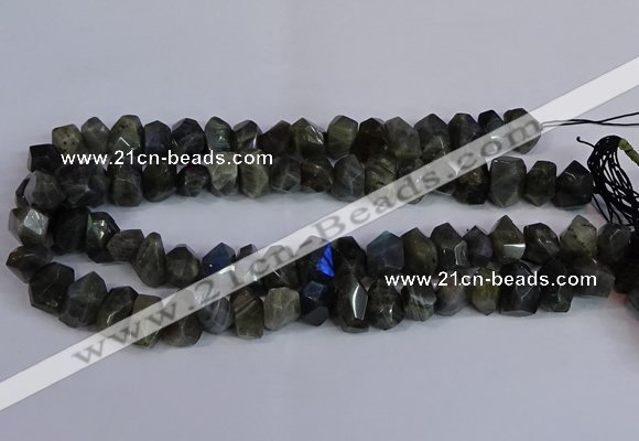 CLB232 15.5 inches 10*14mm - 13*18mm faceted nuggets labradorite beads