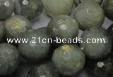 CLB25 15.5 inches 14mm faceted round labradorite gemstone beads