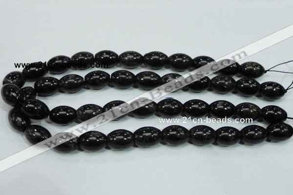 CLB304 15.5 inches 13*18mm rice black labradorite gemstone beads