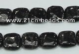 CLB306 15.5 inches 12*12mm square black labradorite gemstone beads