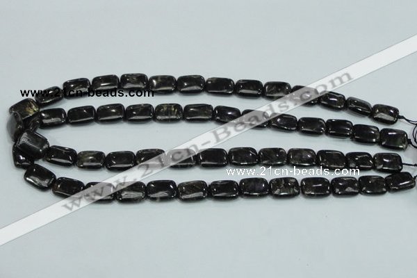 CLB309 15.5 inches 10*14mm rectangle black labradorite gemstone beads