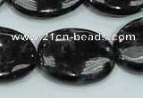 CLB313 15.5 inches 22*30mm oval black labradorite gemstone beads