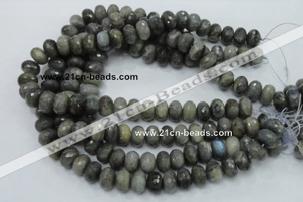 CLB33 15.5 inches 11*16mm faceted rondelle labradorite gemstone beads